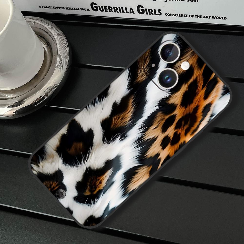 Leopard Print Phone Case For IPhone 11,12,13,14,15,16,XS,XR,X,Mini,Pro,Max,Plus,Shell,Cover