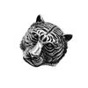 Domineering Tiger Head Men's Titanium Steel Ring