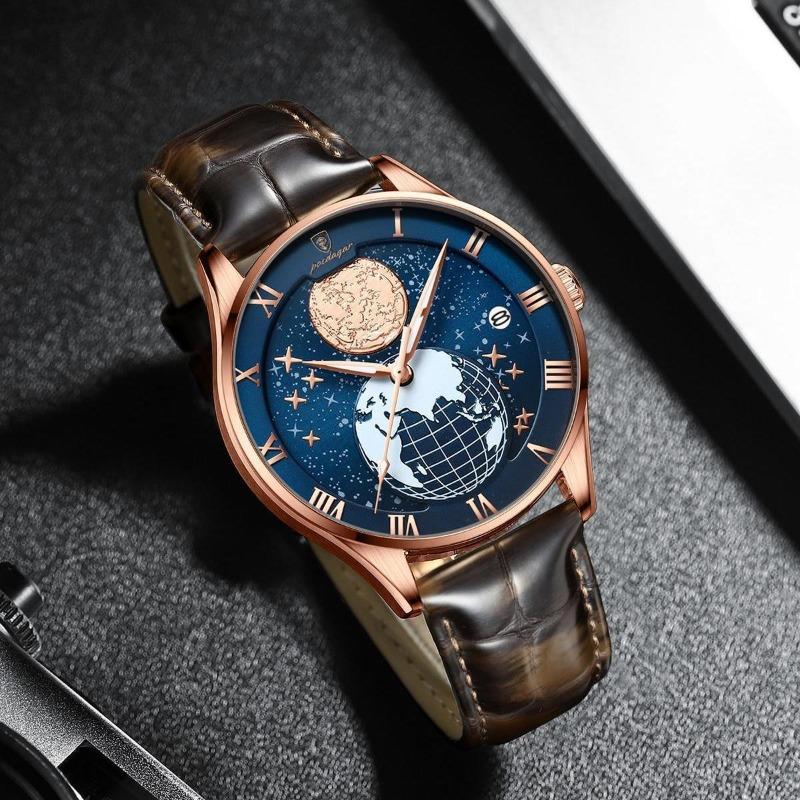 Waterproof luminous men's watch ultra-thin calendar quartz watch