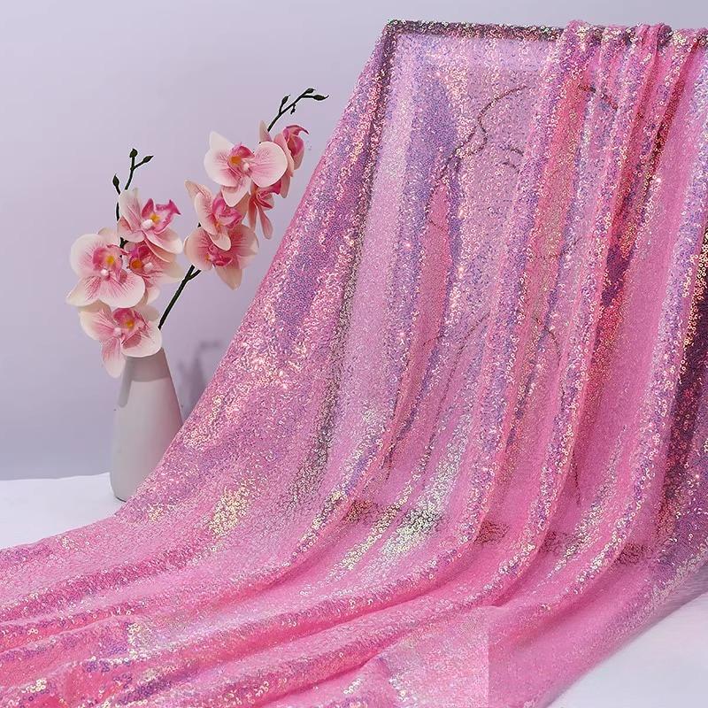 Tkaniny cekinowe i zagęszczone tkaniny siatkowe 100x150cm są używane do odzieży bankietowej, dekoracji scenicznych i tkanin DIY do sesji zdjęciowych