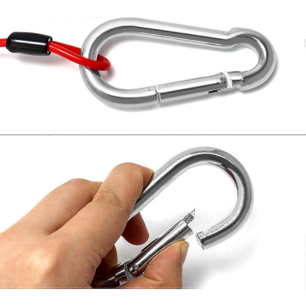 1.8m x 5mm Trailer Safety Cable, Trailer Brake Cable, Coiled Cable, for Emergency Towing of Camper Trailer