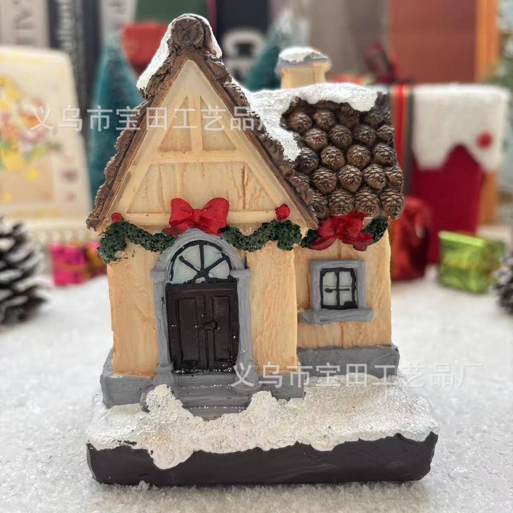New Christmas Christmas Ornaments Resin Small House Home Decoration Christmas Ornaments Christmas Gifts