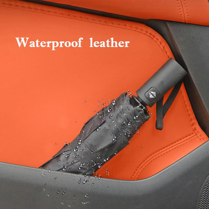 For Haval H9 2026 2026 Car Door Slot Storage Box Leather Protective Pad Cover WaterProof Organize Barrel Interior Accessories
