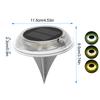 Ground Solar Lights Ground Waterproof Fully Transparent Decor Solar Landscape Lights For Patio Path Landscape Walkway Lawn House