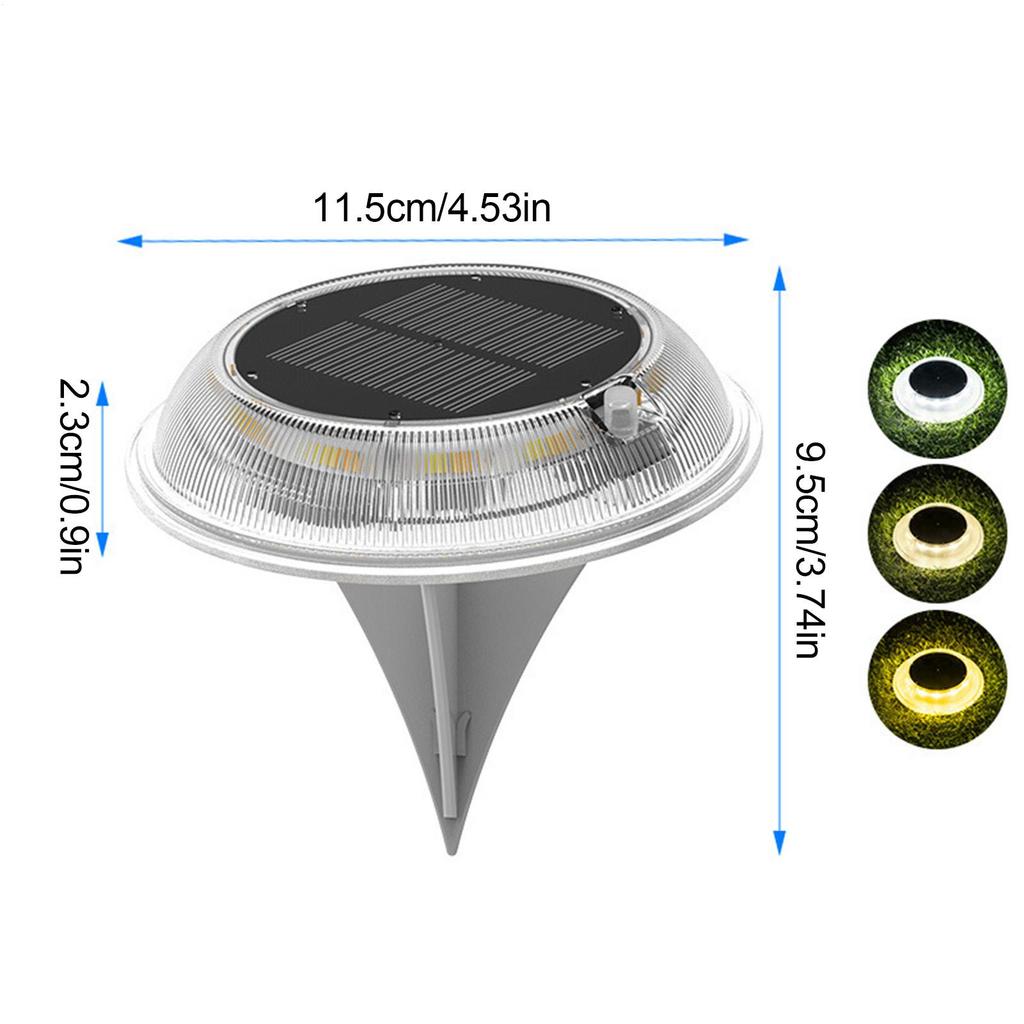 Ground Solar Lights Ground Waterproof Fully Transparent Decor Solar Landscape Lights For Patio Path Landscape Walkway Lawn House