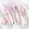 Cute Flower Gel Pen School Supplies Kit Highlighter Portable Pencil Eraser  School Office