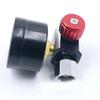 Practical 1/4" Spray Gun-Air Regulator Gauge Red & Blue Air Adjusting for Valve Regulator for Spray Guns and Pneumatic T