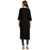 Weavers Villa Women' Cotton Plain Straight Kurta (Medium)