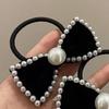 2Pcs Elegant Bow Hair Bands For Women Girls Elastic Hair Ring Scrunchies Party Headdress Versatile Hair Accessories Gifts