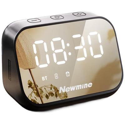 Newmen BT516 Portable Bluetooth Speaker with Mirror Alarm Clock CN Plug (adapter Included)