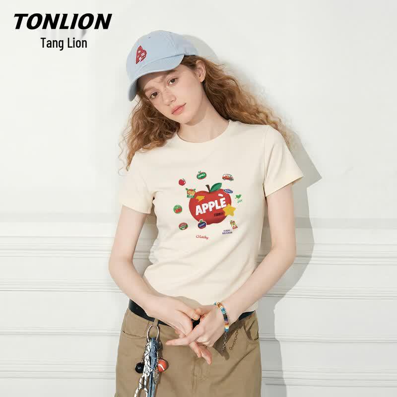 TonLion Women's Slim Fit Short Sleeve T-shirt