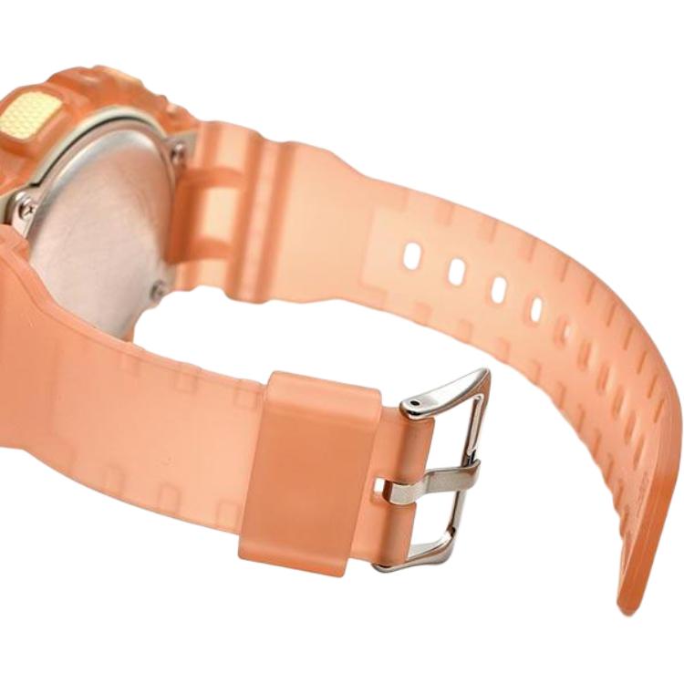 CASIO Women's Liquid Crystal/Analog Dual Display Series Orange Watch GMA-S140NC-5A1JF