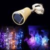 HOMZY Solar 10LED 20LED Wine Bottle Lights Cork Shape Fairy Lights Garland Christmas Light Copper Wire Home Room Decoration Lamp