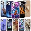 Music Violin Phone Case for Apple iPhone 17 Air 16 15 Plus 14 + 13 Mini 12 11 Pro Max 7 8 SE 16Max Soft Shell Cover Coque 17 Air