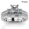 Charm Partnerringe Romantische Damen Rote Strassringe Set Trendige Herren Edelstahl Keltischer Drachenringe Ehering Schmuck