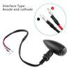 2pcs Motorcycle Bullet Amber Turn Signals Indicator Lighting Lamp Black