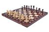 Large Wooden Classic Traditional Chess 41x41cm Decoratively Burned
