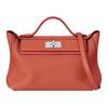 24/24 Maurice And Swift Calfskin Shoulder Bag, Crossbody Bag, Handbag 29 Women's Red Earth & Poppy Orange H080159CKAA