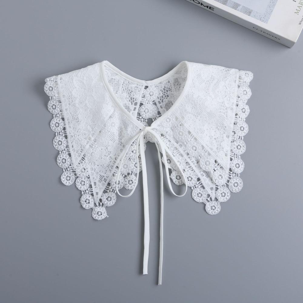 Lace Hollow Collar Detachable Shawl Decoration New Fake Collar  Women