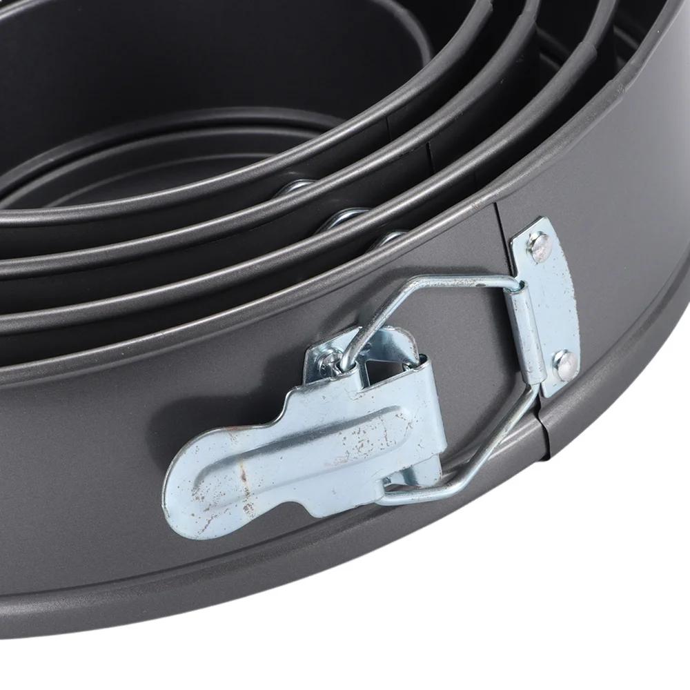 Teglia apribile per torta 12/16/20/24/28 cm Acciaio al carbonio Antiaderente A tenuta stagna Teglie da forno per torte con fondo rimovibile Stampo rotondo