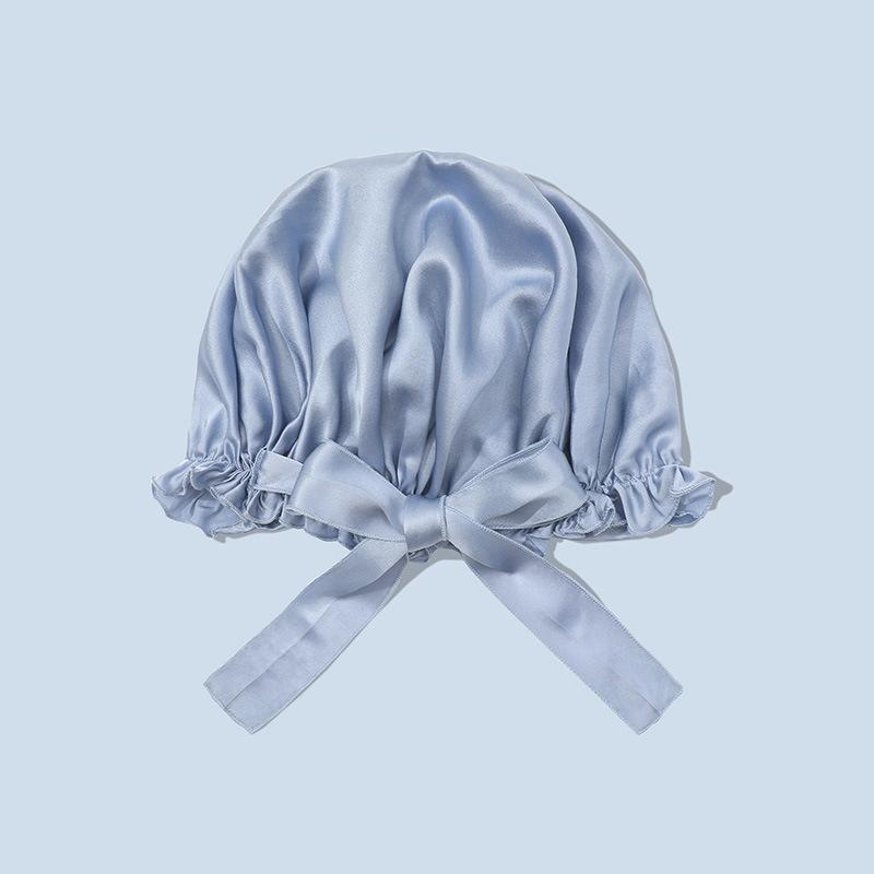 Adjustable 19mm Women 100% Pure Silk Hair Turban Mulberry Silk Bonnet for Sleeping