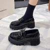British style women's 2025 new spring and autumn popular square heels children's super fire black EVA fisherman shoes