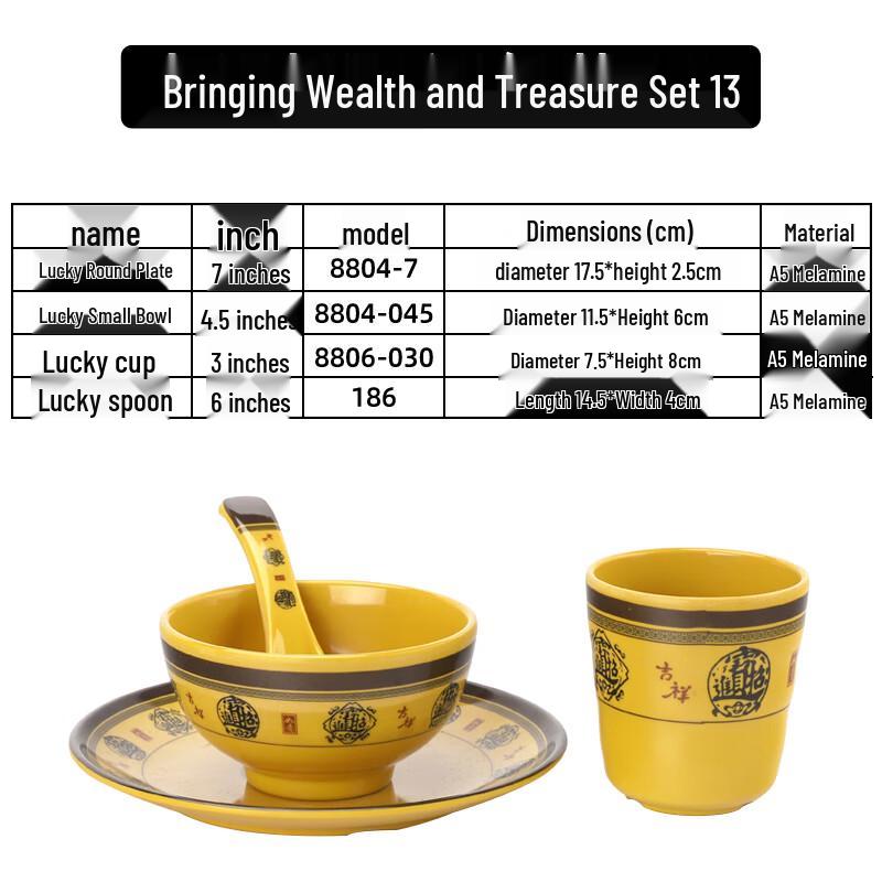 Qianxing Melamine Tableware Dinner Set