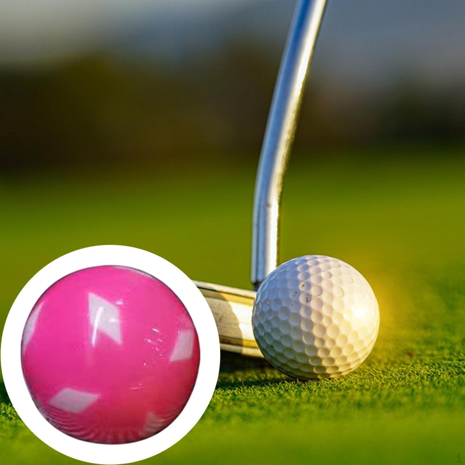

60мм Смоляний М яч для Гольфу для Внутрішнього та Зовнішнього Використання, Ідеальний для Спортивних Заходів Pink White