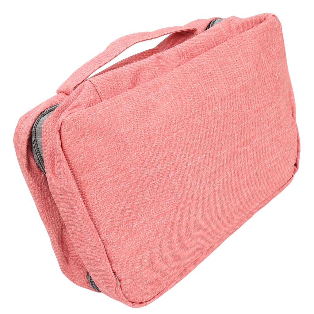 Travel Hanging Toiletry Bag Travel Cosmetic Bag Folded Hanging Toiletry Wash Organizer Pouch for Men Women Pink