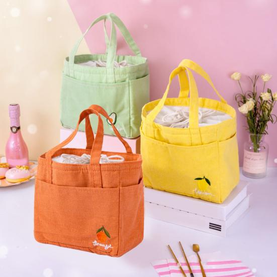 

Коробка для бенто Дышащая доставка еды Широкая ручка для переноски Простая милая изоляция Контейнер для бенто Товары для улицы