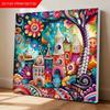 Fairy Tale Town Full 5D DIY Pearl Gem Art Diamond Painting Kits for Adults/Beginners Gift Idea Home Decor 11.81x11.81in