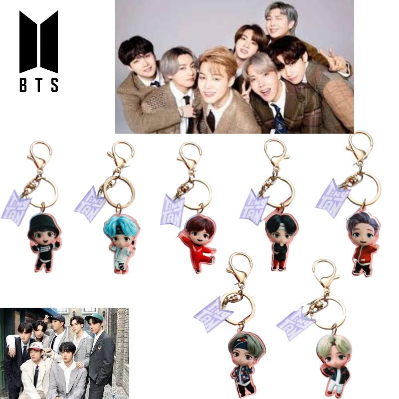 Kreslený akrylový přívěsek na klíče Tinytan Bts Fanoušek Musí mít!