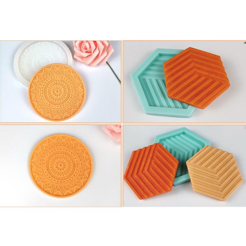 Coffee Table Silicone Mold Epoxy Resin Coaster Mold Pallet Resin Casting Mold Suitable for Diy Agate Fruit Plate Mat