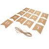 Kraft Paper Card Banner HandMade Strips Letter Shape DIY Rope Tandem Parties Decorations