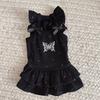 Pet Autumn and Winter Base Coat Butterfly Diamond Flying Sleeve Princess Skirt Dog Dresses for Small Dogs Puppy Clothes