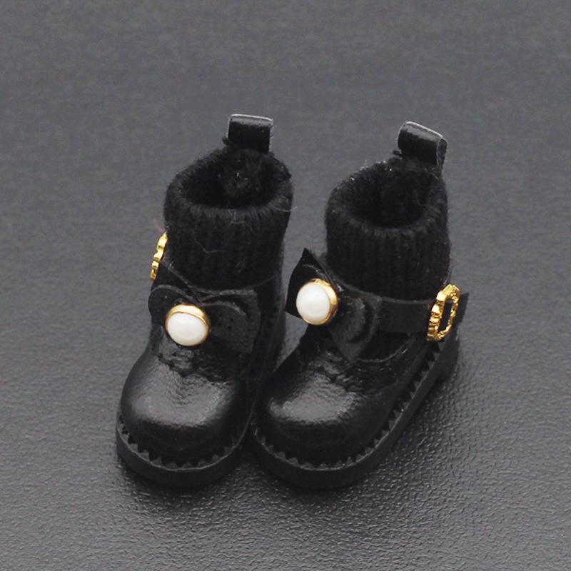 1 Pair Ob11 DOD 1/12 Bjd Doll Shoes For Body9,GSC,YMY,obitsu 11,molly Doll Faux Leather Shoes Doll Accessories