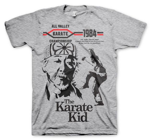 Karate Kid 1984 All Valley Championship 80s Retro Männer Men T-Shirt Grey Grau S