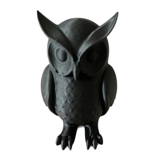 

Owl Figurine 3D Printed Small Owl Statue Collectible Forest Animal Desktop Ornaments for Home Office Shelf Decor
