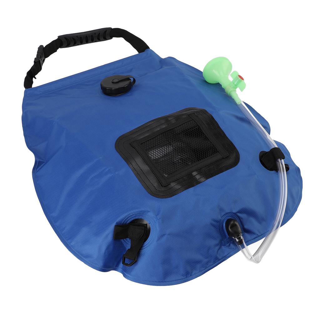 Solar Shower Bag 20L Solar Heating Camping Shower Bag with On Off Switchable Shower Head for Hiking