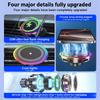 Smart Temperature Sensor Magnetic TEC Wireless Charging Car Holder Fast Charge with RGB Light for Mobile Phone Charging Stand