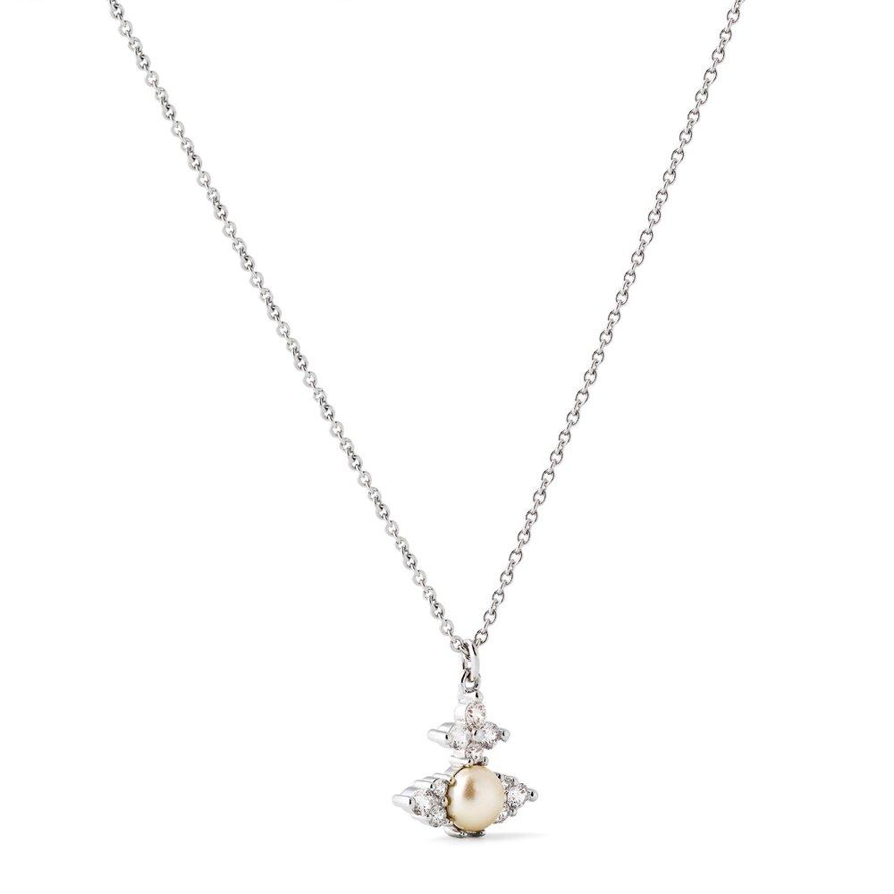 VIVIENNE WESTWOOD Necklace Fedora Pendant Necklace Platinum Vivienne Westwood