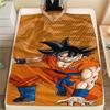 Dragon Ball Charaktere Druck Flanelldecke, Hohe Qualität, Bequem für Alle Jahreszeiten, Heimdekoration, Wärme und Komfort, Perfekt für Weihnachtsgeschenke