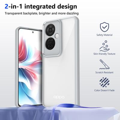 Oppo Reno 11A CPH2603 Case Air Cushion Shockproof Silicone Bumper Clear Matte Back Cover Hard Phone Case for Oppo Reno11 A 5G