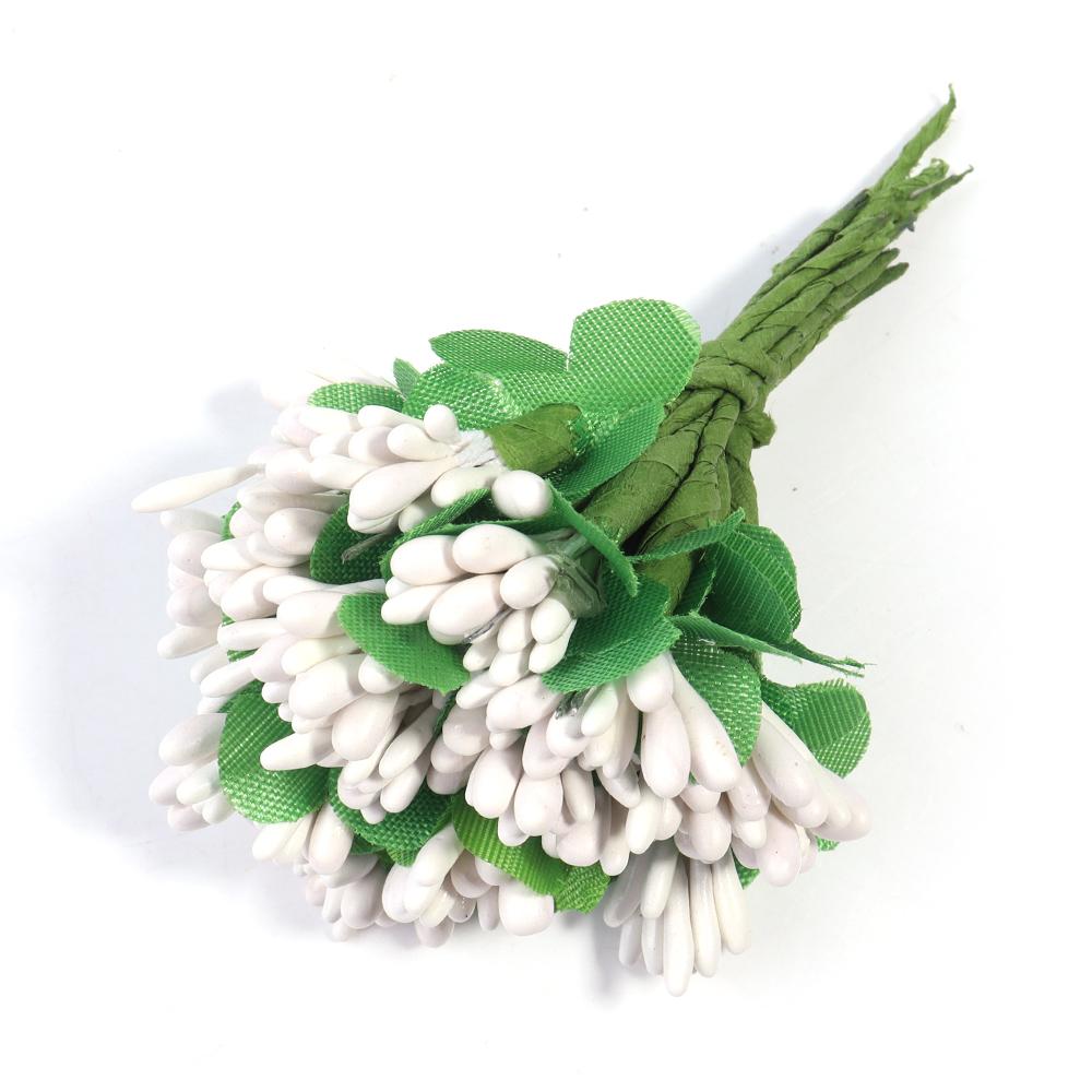 20pcs Bud Stamens Family Garden Handmade Artificial Bouquet Wedding Merry Christmas Decoration DIY Pearl Craft Fake Flowers
