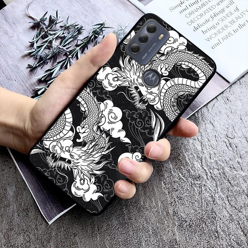 Fashion Niedlichen China Dragon Telefon Fall Für Moto G84 G22 G32 G42 G52 G62 G53 G72 G60 G60S G100 G10 G20 G30 g13 G50 G 5G G Pure