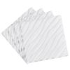 VEVOR 3D Wall Panels, 12-Pack 19.7 X 19.7 In PVC Modern Art Minimalist Wave Tiles, 32 Sq.Ft Coverage Accent Wall Panel