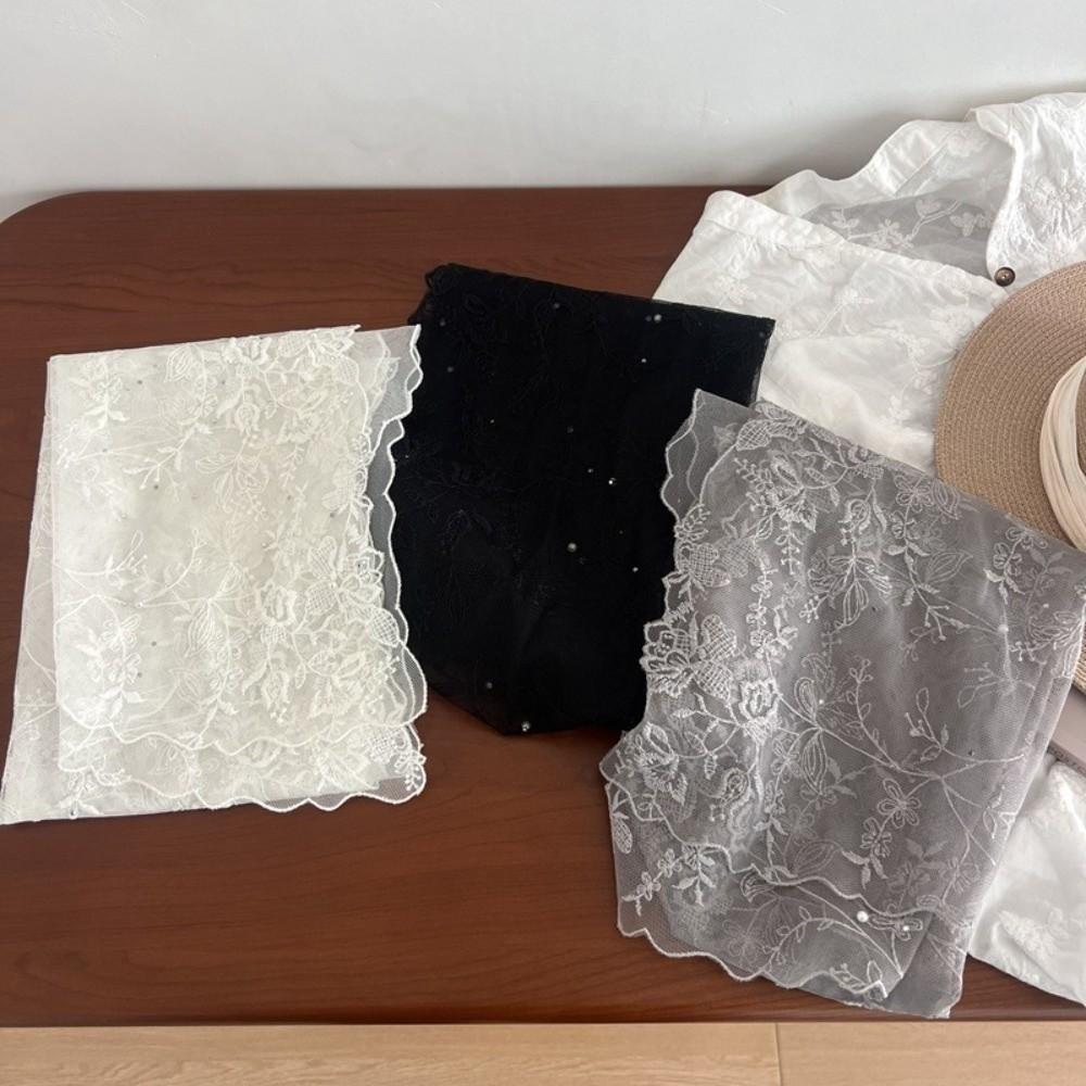 Long Women's Lace Scarf Korean Version Female Headscarf Versatile Sunscreen Shawl