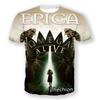 Popolare T-shirt Sinfonica Metal EPICA Stampata 3D per Uomo/Donna Estiva Hip Hop Tendenza Manica Corta Maglietta Oversize Girocollo Y2k Top