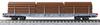 KATO N Gauge Rhaetian Railway Long Car Log Loading Set Railway Model Freight Car R-w 4-Car 10-1891