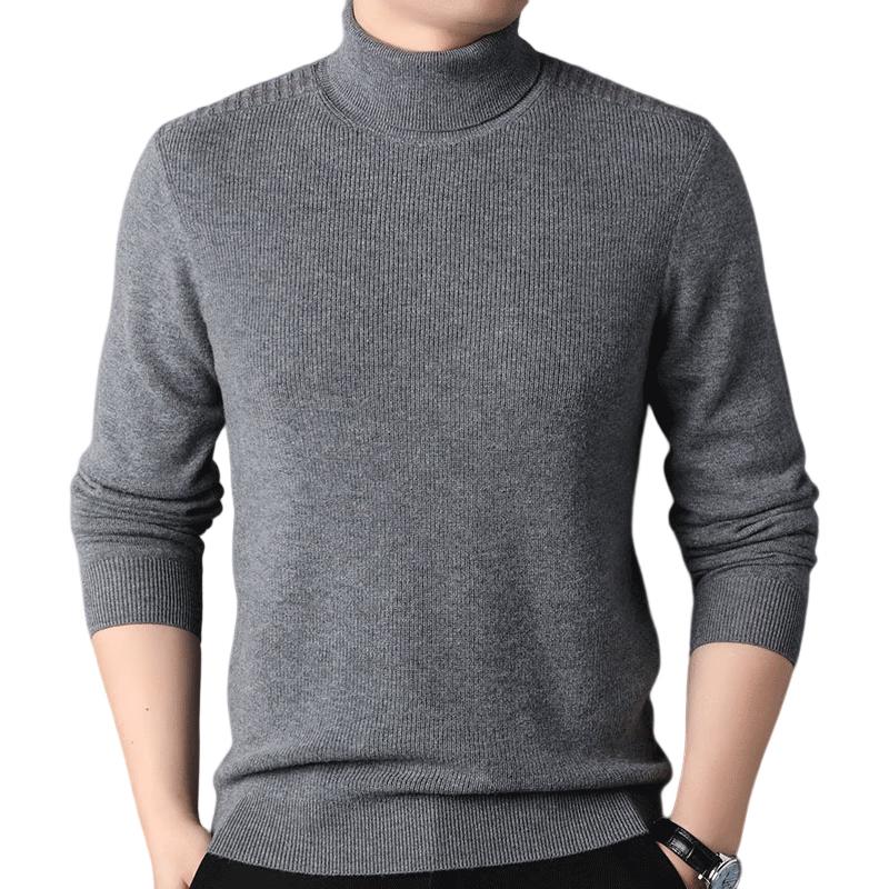 

ROMON Men s 100% Pure Wool Thick Turtleneck Sweater 2XL
